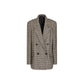 Brown Alpaca Leather Blazer