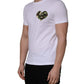 White Heart Shaped Camouflage Patch Men T-shirt