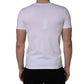 White Heart Shaped Camouflage Patch Men T-shirt