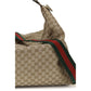 Beige Fabric Shoulder Bag