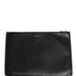 Black #DGFamily Embellished Leather Clutch Borse Bag