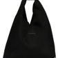 Black Polyester Shoulder Bag