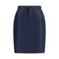 Blue Silk Skirt