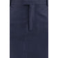 Blue Silk Skirt