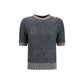 Blue Polyamide Sweatshirt