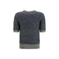 Blue Polyamide Sweatshirt
