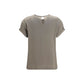 Beige Elastane Blouse