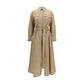 Beige Cotton Casual Dress