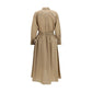 Beige Cotton Casual Dress