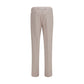 Beige Cotton Chino Pants