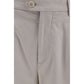 Beige Cotton Chino Pants