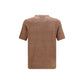 Brown Linen T-Shirt