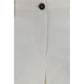 White Cotton Flared Pants