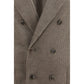 Gray Cotton Full-Length Jacket