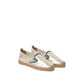 Gold Leather Espadrilles