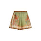Multicolor Silk Bermuda Shorts