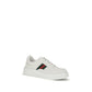 White Calf Leather Bos Taurus Chunky Sneakers