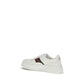 White Calf Leather Bos Taurus Chunky Sneakers
