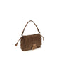 Brown Raffia Shoulder Bag