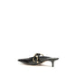 Black Calf Leather Bos Taurus Mules