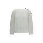 White Cotton Sweatshirt