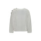 White Cotton Sweatshirt