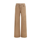 Beige Cotton Jeans Denim