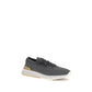 Blue Cotton Low Top Sneakers