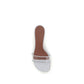 White Calf Leather Bos Taurus Sandals