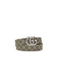 Beige Calf Leather Bos Taurus Regular Belt
