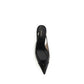 Black Calf Leather Bos Taurus Mid Heel Pumps