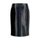 Bordeaux Cotton Midi Skirt