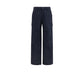 Blue Polyamide Cargo Pants