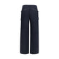 Blue Polyamide Cargo Pants