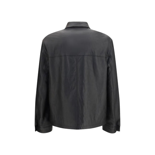 Black Lamb Ovis Aries Aries Leather Jacket