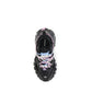 Black Polyester Athletic Sneakers