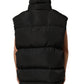 Black Polyester Sleeveless Padded Men Puffer Jacket