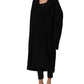 Black Double Breasted Men Trench Coat Jacket
