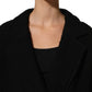 Black Double Breasted Men Trench Coat Jacket