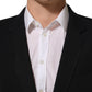 Black Wool Slim Fit Formal Men 2 Piece Suit