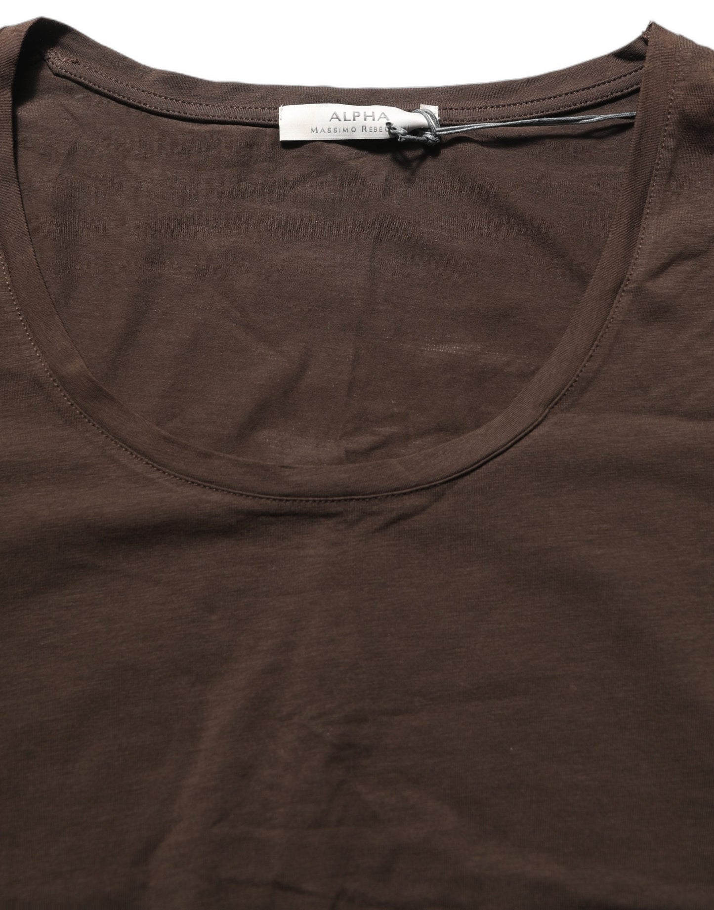 Brown Long Sleeves Round Neck Top