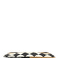 Multicolor Checkered Logo Print Nylon Clutch Borse Bag