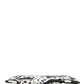 Black White Panda Print Nylon Clutch Men Pouch Borse Bag
