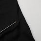 Black Wool Crew Neck Short Sleeves T-shirt