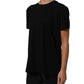 Black Wool Crew Neck Short Sleeves T-shirt