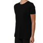 Black Wool Crew Neck Short Sleeves Men T-shirt