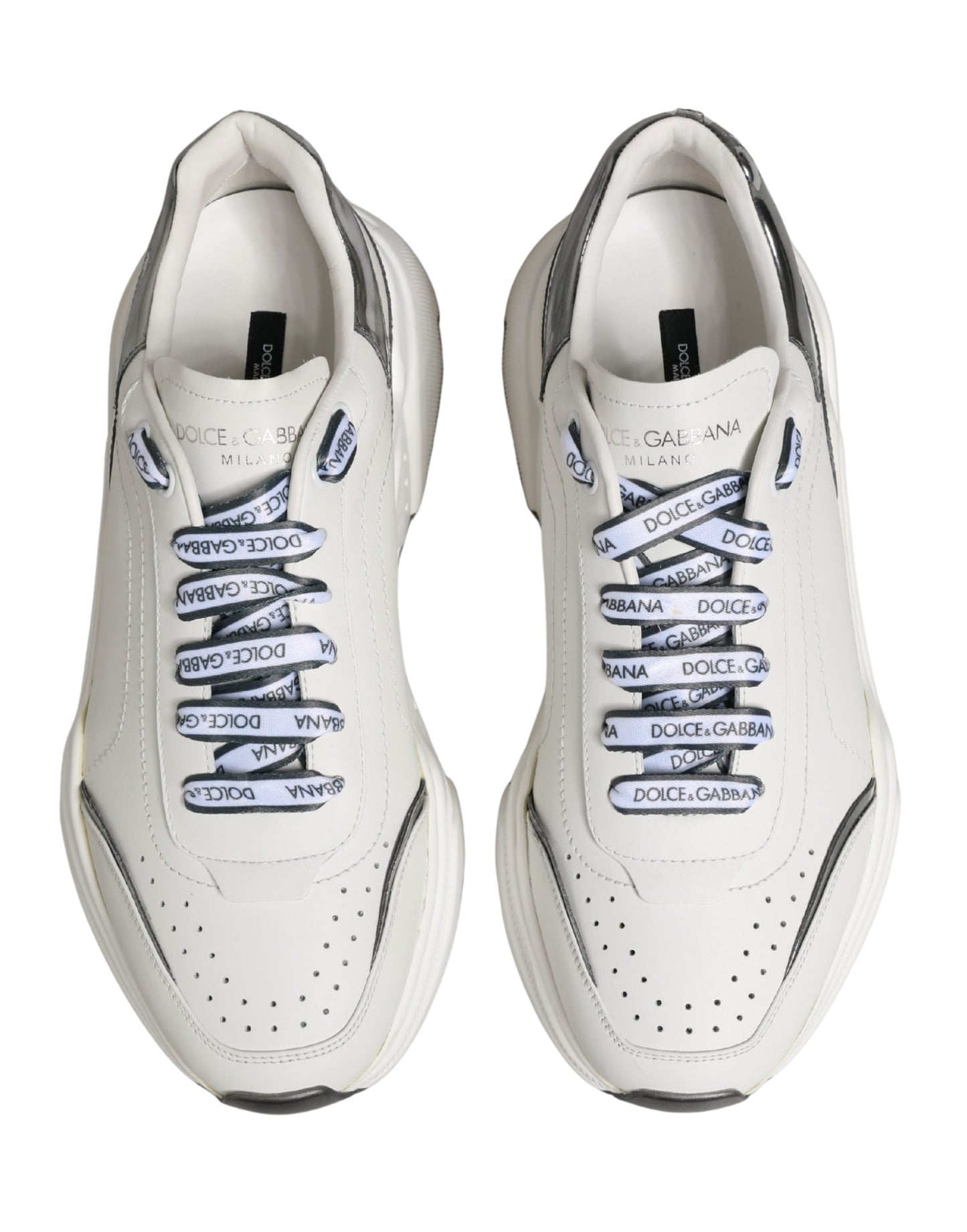 White Silver Daymaster Low Top Men Sneakers Shoes