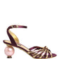 Purple Gold Keira Pearl Heels Sandals Shoes