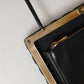 Black Velvet Gold Frame Clutch Evening Clutch Purse Bag