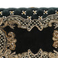 Black Velvet Gold Frame Clutch Evening Clutch Purse Bag